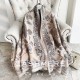 New women's scarf, winter office nap blanket, faux cashmere tassel warm scarf, thickened.