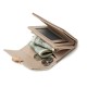 Pruetti 2022 new Korean-style women's short wallet, tri-fold, fresh-looking PU printed large-capacity student wallet