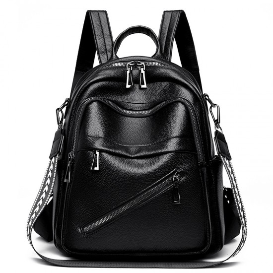 New cross-border women's backpacks, trendy genuine leather women's bags, versatile summer bags for students and moms, fashionable Korean-style soft leather travel backpacks