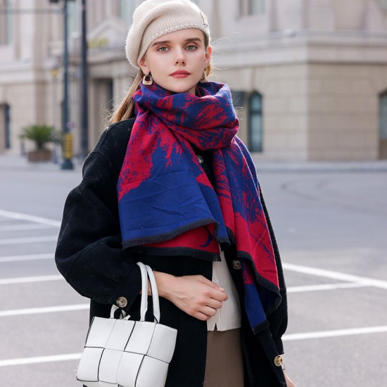 Women's scarf, a 2025 winter hit, a new imitation cashmere student warm scarf, a fashionable and versatile outerwear wholesale shawl