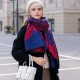 Women's scarf, a 2025 winter hit, a new imitation cashmere student warm scarf, a fashionable and versatile outerwear wholesale shawl