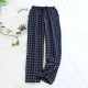 New women's shorts, pure cotton double-layer gauze pajamas, thin, soft, loose summer beach shorts.