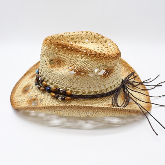 Ethnic hollow cowboy hat, a popular men's summer beach hat on Amazon AliExpress Ethnic hollow cowboy hat, a popular men's summer beach hat on Amazon AliExpress