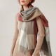 Plaid faux cashmere scarf for women, autumn and winter Wholesale British-style plaid tassel shawls for winter scarves