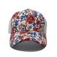 New cross-border floral mesh baseball hats for women, spring and summer casual sun hats, fashionable printed curved brim baseball hats New cross-border floral mesh baseball hats for women, spring and summer casual sun hats, fashionable printed curved brim baseball hats