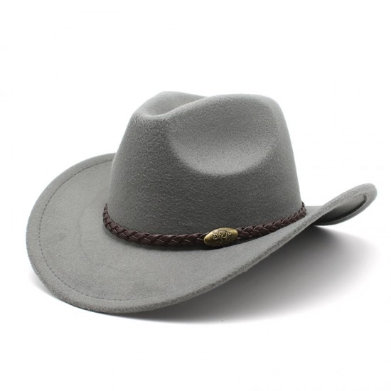 New American Western cowboy hat, men's riding hat, outdoor travel equestrian hat, curved brim woolen hat. New American Western cowboy hat, men's riding hat, outdoor travel equestrian hat, curved brim woolen hat.