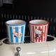 Vintage, niche, minimalist Instagram tomato glass, retro tomato heat-resistant juice cup, coffee cup, 280ml.