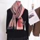 Autumn/winter stylish student outerwear, a beautiful sunset print shawl, a high-end, elegant Japanese and Korean fashion scarf.