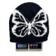 Women's Autumn/Winter New Style Butterfly Pattern Plush Jacquard Knitted Hat, European and American Trendy Warm Beanie with Large Head Circumference