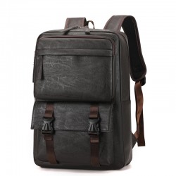 Cross-border Men's Backpack, Retro Business Backpack, Laptop Pocket, Large Capacity, Commuter, and Casual Travel Backpack
