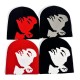 Cross-border Popular Fall/Winter Multicolor Instagram Portrait Pattern Y2K Knitted Hat, Popular European and American Hip-Hop Casual Outdoor Style