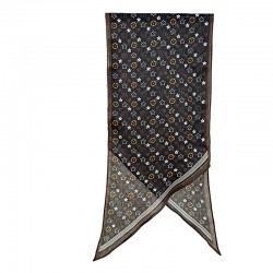 Light Luxury Retro Star Floral Print Scarf, Korean Trendy Design, Women's Fashion Thin Shawl, INS Style