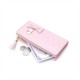 Lianbu's hot-selling Korean-style women's wallet, long bow-knot diamond zippered tassel cell phone bag, large capacity clutch.