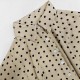 European and American women's polka-dot retro short-sleeved maxi dresses with a belt and decorative buckle for a slimming, fashionable dress.