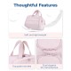 Feihong cross-border large-capacity cosmetic bag, portable hand-held toiletries bag, fluffy, large, wide-opening cosmetic and toiletries bag