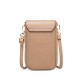 Guangzhou Bag 2024 hot-selling women's phone bag, fashionable crossbody shoulder bag, diamond-patterned embroidered women's double-layer PU wallet