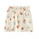 Washed cotton plaid lounge shorts, loose cotton summer couple's short-sleeved, thin beach shorts, suitable for outdoor wear.