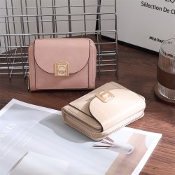 Lianbu New Short Wallet, Fashionable and Versatile Folding zipper student coin purse, in stock, wholesale.