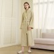 New autumn and winter Beibei fleece series. Extra-long, thickened flannel couple's nightgown, plus-size, women's pajamas.