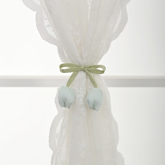 Handmade tulip curtain buckles, fresh and sweet flower buds, handicraft decorations, cross-border dropshipping Handmade tulip curtain buckles, fresh and sweet flower buds, handicraft decorations, cross-border dropshipping