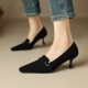 Female closed-toe half-slippers with built-in height-enhancing bows, sweet, shallow-cut Mary Janes with rhinestone straps.