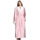 Comfortable Cotton Fleece Nightgown with Jacquard Outer Layer Arctic fleece bathrobes with inner layers. European and American double-layered, thickened, and long pajamas.