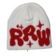New faux mink knitted jacquard hats, in stock, cross-border hot-selling knitted hats, popular European and American beanie hats.