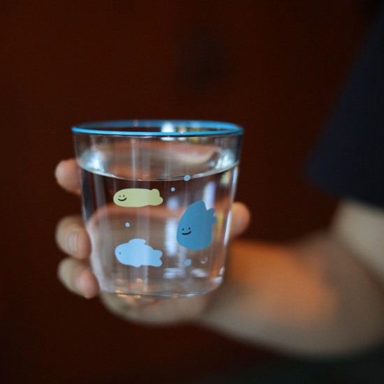 Homemade frosted black puppy mug, black and white coffee cup, niche water cup, couple's cup 320ml