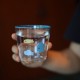 Homemade frosted black puppy mug, black and white coffee cup, niche water cup, couple's cup 320ml