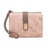 New cross-border retro casual drawstring women's wallet, leaf PU wallet, short female wallet, student coin purse