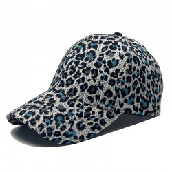Cross-border Hats for Women: Spring/Summer Thin Leopard Print Baseball Hat, Casual and Versatile Baseball Hat, Personalized Hard Top Baseball Cap