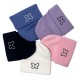 Cross-border Amazon beanie hat, a versatile, casual, bow-embroidered knitted hat for women in autumn and winter, a slim, flattering beanie.