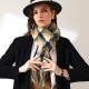 2023 new plaid scarf for women, winter mid-length tassel shawl, fashionable street style faux cashmere warm scarf for men.