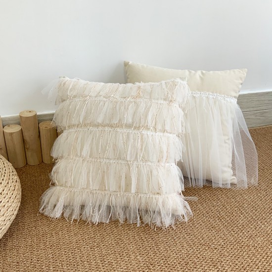 Cross-border Nordic INSS Multicolored Cotton Lace Cushion Covers, Retro Pastoral Living Room Sofa and Bedroom Decorative Pillows Cross-border Nordic INSS Multicolored Cotton Lace Cushion Covers, Retro Pastoral Living Room Sofa and Bedroom Decorative Pillows
