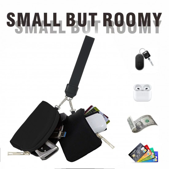 2024 new Lulu wristlet, portable Lulu card holder, bank card, mini coin storage bag