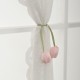 Handmade tulip curtain buckles, fresh and sweet flower buds, handicraft decorations, cross-border dropshipping Handmade tulip curtain buckles, fresh and sweet flower buds, handicraft decorations, cross-border dropshipping