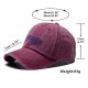 Cross-border washed embroidered lettered baseball hats, versatile casual and fashionable men's and women's baseball caps, washed and distressed sun hats