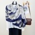 Classic, stylish, and trendy long scarves, elegant cotton and linen scarves, floral print outerwear shawls.