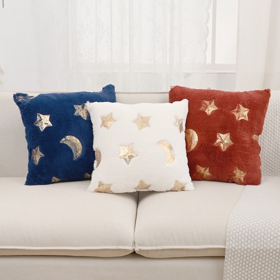 Cross-border shipping: Modern embroidered star and moon plush toy for sofa, bedroom, and living room decorations Cross-border shipping: Modern embroidered star and moon plush toy for sofa, bedroom, and living room decorations