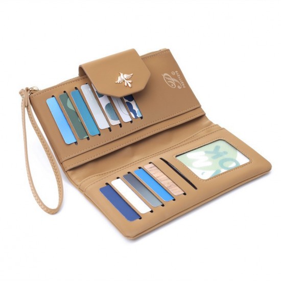 Lianbu women's long wallet, Japanese and Korean style, new, stylish and simple. Multifunctional Large-Capacity Clutch Handbag