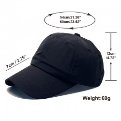 Quick-drying golf hats for women, summer breathable sun protection hats for men, outdoor leisure fishing hats with large head visors.