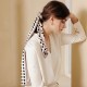Women's Long Silk Scarf, 2025 Spring New Polka Dot Print Bag Bandage and Hairband, Wholesale