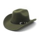 New straight-top cowboy hats for men. British-style woolen hat, flat-top, flat-brimmed black hat, European and American style New straight-top cowboy hats for men. British-style woolen hat, flat-top, flat-brimmed black hat, European and American style