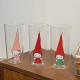 Christmas red hat, overalls, funny lamb keychain