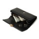 Lovebu New Cross-Border Long Women's Wallet with Solid Color Bow Clasp and Trifold Embroidered Clutch