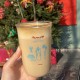 Romantic blue fireworks glass Instagram celebration pink fireworks, large Rongling water cup, simple iced American coffee cup.