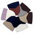 Winter colorblock earmuffs for women, cross-border brimless beanie, versatile and simple men's warm knitted hat, wholesale.