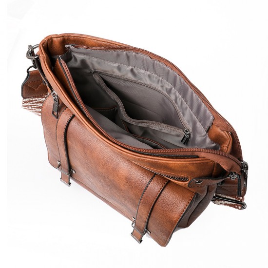 Multi-pocket tote bags, women's retro single-shoulder multifunctional crossbody bags, custom PU designs, cross-border hot-selling commuter bags Multi-pocket tote bags, women's retro single-shoulder multifunctional crossbody bags, custom PU designs, cross-border hot-selling commuter bags