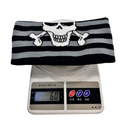 New autumn and winter Kuromi Stitch jacquard knitted hat, anime Sanrio warm pullover wool hat.