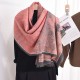 Autumn/winter stylish student outerwear, a beautiful sunset print shawl, a high-end, elegant Japanese and Korean fashion scarf.